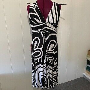 AGB Halter Top High Waist V-Neck Women Dress Size 6